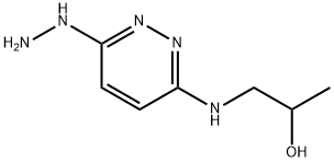 3-ヒドラジノ-6-[(2-ヒドロキシプロピル)アミノ]ピリダジン 化学構造式