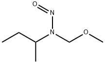sec-Butylamine, N-methoxymethyl-N-nitroso- Structure