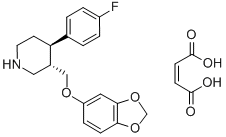 马来酸帕罗西汀 结构式