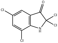 2,2,5,7-tetrachloro-3-indolinone 化学構造式