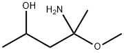 4-Amino-4-methoxy-2-pentanol Struktur