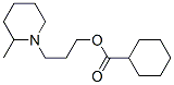 Cyclohexanecarboxylic acid 3-(2-methylpiperidino)propyl ester 结构式