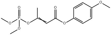 3-[(ジメトキシホスフィニル)オキシ]-2-ブテン酸4-メトキシフェニル 化学構造式