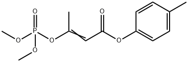 3-[(Dimethoxyphosphinyl)oxy]-2-butenoic acid 4-methylphenyl ester Structure