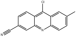 9-Chloro-7-methyl-3-acridinecarbonitrile Structure
