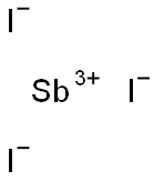 antimony triiodide Struktur