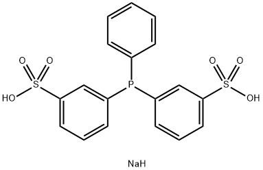 disodium 3,3'-(phenylphosphinediyl)bis(benzene-1-sulphonate) Structure