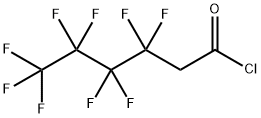 3,3,4,4,5,5,6,6,6-nonafluorohexanoyl chloride Struktur