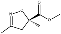 (R)-4,5-Dihydro-3,5-dimethyl-5-isoxazolecarboxylic acid methyl ester Structure