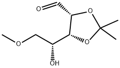 5-O-Methyl-2-O,3-O-isopropylidene-D-ribose Struktur