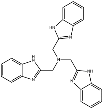 三(2-苯并咪唑甲基)胺, 64019-57-4, 结构式