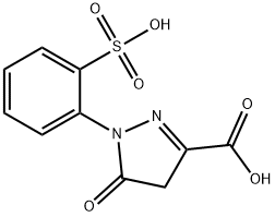 5-Oxo-1-(2-sulfophenyl)-2,5-dihydro-1H-pyrazole-3-carboxylic acid Structure