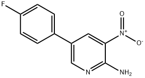 5-(4-Fluorophenyl)-3-nitro-2-pyridinylamine Structure