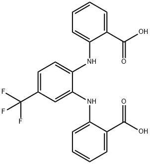 Benzoic  acid,  2,2-[[4-(trifluoromethyl)-1,2-phenylene]diimino]bis-  (9CI) Structure