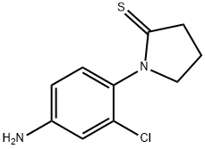 2-Pyrrolidinethione,  1-(4-amino-2-chlorophenyl)-,640288-02-4,结构式