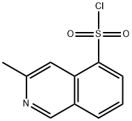3-メチルイソキノリン-5-スルホニルクロリド 化学構造式