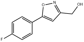 5-(4-フルオロフェニル)イソオキサゾール-3-メタノール 化学構造式