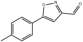 5-(4-甲苯基)异噁唑-3-甲醛, 640292-02-0, 结构式