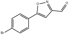 5-(4-溴苯基)-3-异恶唑甲醛, 640292-04-2, 结构式