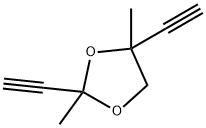 1,3-Dioxolane,  2,4-diethynyl-2,4-dimethyl- Structure