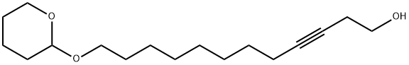 12-[(Tetrahydro-2H-pyran-2-yl)oxy]-3-dodecyn-1-ol Struktur
