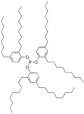 Phosphorous acid tris(2,4-dinonylphenyl) ester Structure