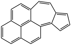 アズレノ[4,5,6-cd]フェナレン 化学構造式