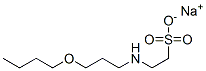 2-[(3-Butoxypropyl)amino]ethanesulfonic acid sodium salt Structure