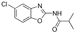 2-メチル-N-(5-クロロベンゾオキサゾール-2-イル)プロピオンアミド 化学構造式