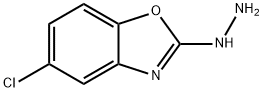 5-クロロベンゾオキサゾール-2-イルヒドラジン 化学構造式
