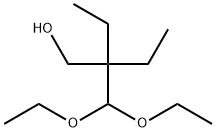 2-(Diethoxymethyl)-2-ethyl-1-butanol Struktur