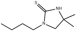1-ブチル-4,4-ジメチル-2-イミダゾリジンチオン 化学構造式