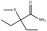 2-エチル-2-(メチルチオ)ブチルアミド 化学構造式