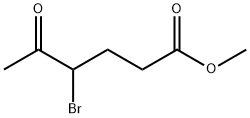 4-アセチル-4-ブロモ酪酸メチル 化学構造式