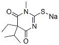 5-Ethyl-1-methyl-5-(1-methylethyl)-2-sodiothio-4,6(1H,5H)-pyrimidinedione Structure
