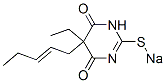 5-Ethyl-5-(2-pentenyl)-2-sodiothio-4,6(1H,5H)-pyrimidinedione Structure