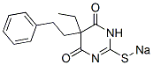 5-エチル-5-フェネチル-2-ソジオチオ-4,6(1H,5H)-ピリミジンジオン 化学構造式