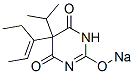 5-(1-Ethyl-1-propenyl)-5-isopropyl-2-sodiooxy-4,6(1H,5H)-pyrimidinedione Struktur