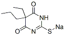 5-Ethyl-5-propyl-2-sodiothio-4,6(1H,5H)-pyrimidinedione Structure