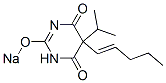 5-Isopropyl-5-(1-pentenyl)-2-sodiooxy-4,6(1H,5H)-pyrimidinedione Struktur