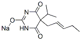 5-Isopropyl-5-(2-pentenyl)-2-sodiooxy-4,6(1H,5H)-pyrimidinedione Struktur