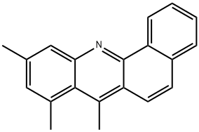 7,8,11-トリメチルベンゾ[c]アクリジン 化学構造式