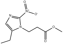 5-Ethyl-2-nitro-1H-imidazole-1-propanoic acid methyl ester Struktur