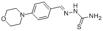 4-モルホリノベンズアルデヒドチオセミカルバゾン 化学構造式