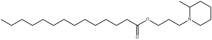 Myristic acid 3-(2-methylpiperidino)propyl ester Struktur