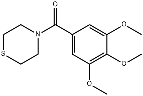 4-(3,4,5-Trimethoxybenzoyl)thiomorpholine 结构式