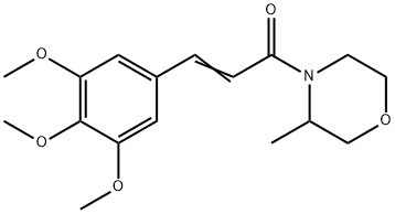 3-Methyl-4-[3-(3,4,5-trimethoxyphenyl)propenoyl]morpholine Struktur
