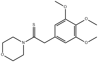 4-[(3,4,5-Trimethoxyphenyl)thioacetyl]morpholine Struktur