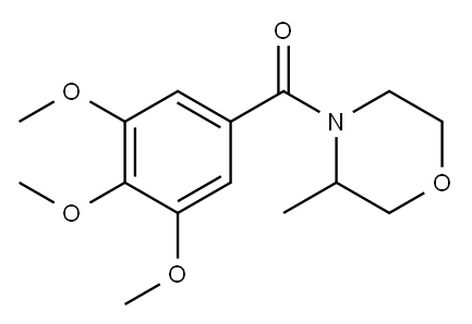 3-Methyl-4-(3,4,5-trimethoxybenzoyl)morpholine Structure