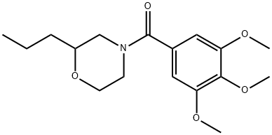 2-Propyl-4-(3,4,5-trimethoxybenzoyl)morpholine Struktur